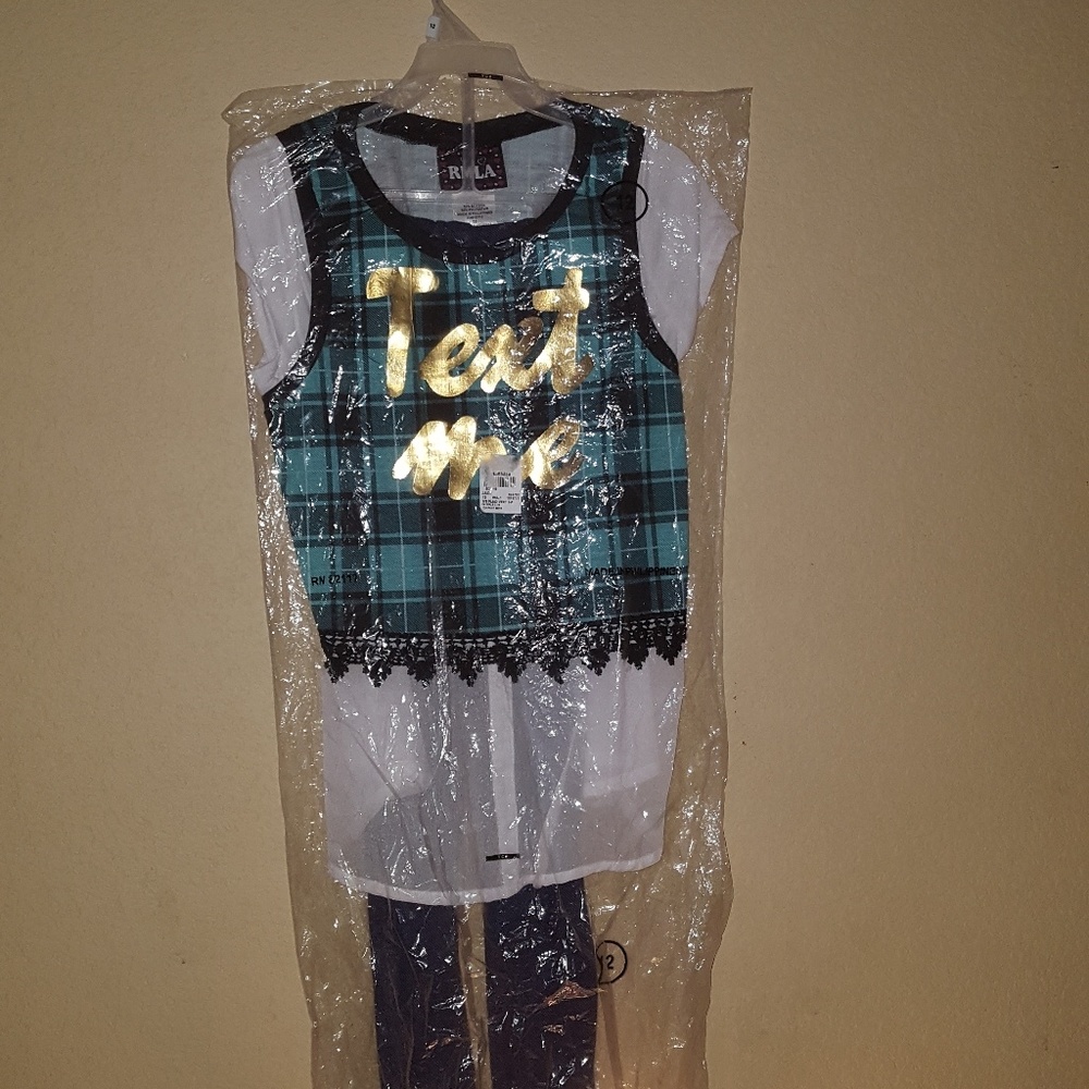 BNWT GIRLS 3Pc text me outfit